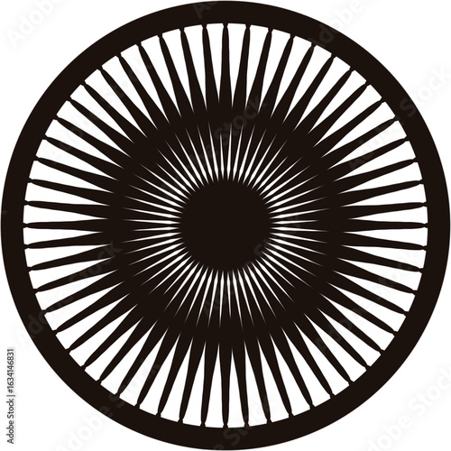 Abstract line black  circle