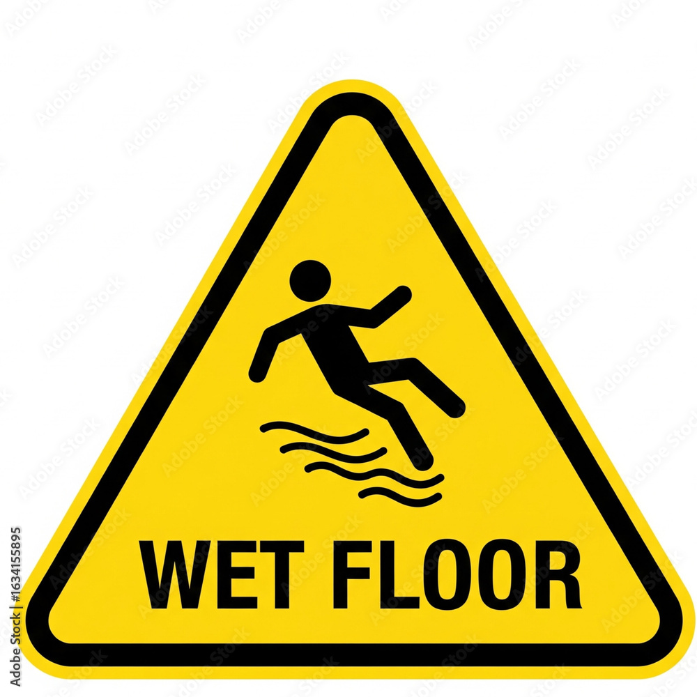 Caution wet floor sign Caution wet floor sign