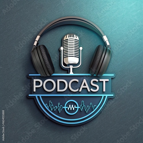 Podcast logo for online podcasts 