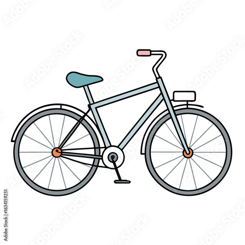 bicycle on white background