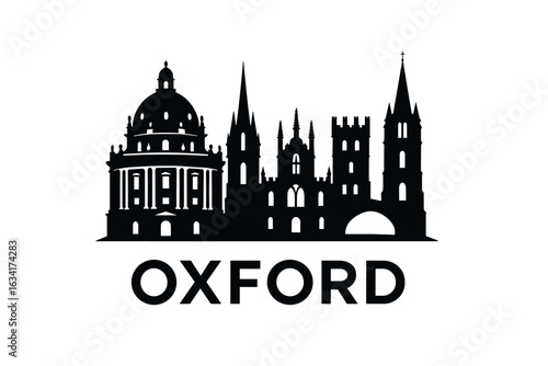 City skyline with iconic buildings and landmarks, Oxford