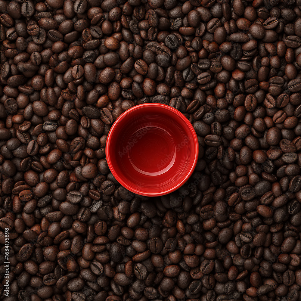 Fototapeta premium coffee beans in a cup
