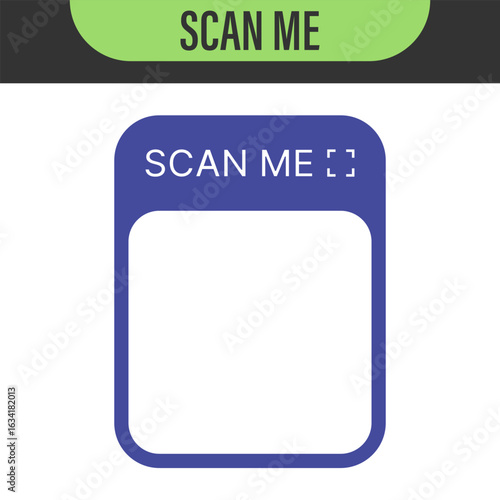 Free Download Scan qr code. Scan QR code flat icon with phone. Qr Code template for mobile app, payment and discounts. Barcode. Mobile payment and quick response codes. Scan me with smartphone. Vector illustration - GFXLoad