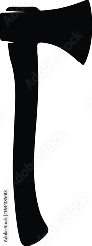 Silhouette Axe weapon tool black shape vector illustrator