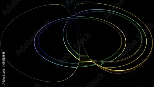 a circle with a light in it