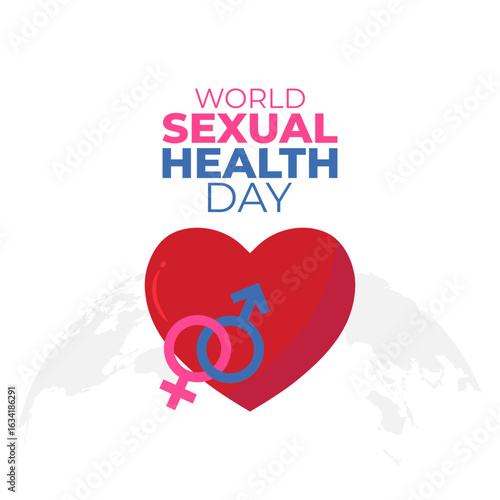 Vector graphic of World Sexual Health Day for World Sexual Health Day celebration.