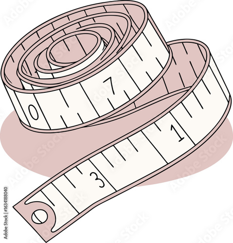 measuring tape isolated on white