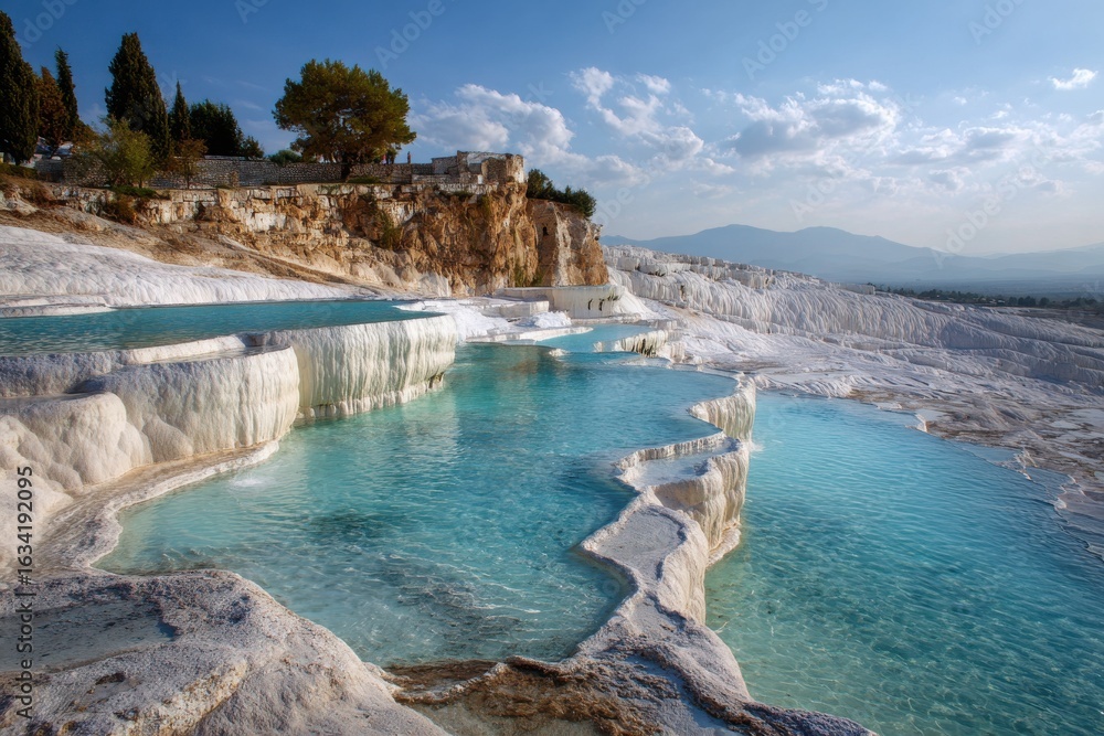 Fototapeta premium Pamukkale Travertine Terraces.