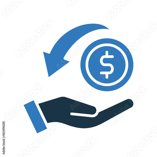Return On Investment mixed color icon