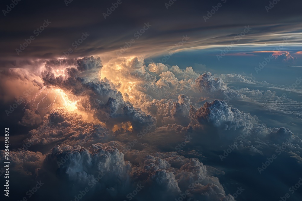 Fototapeta premium Sky Thunder stunning photograph.