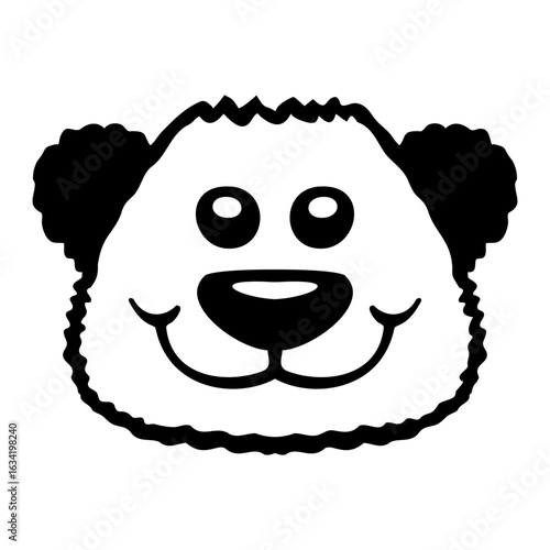 Panda Bear Cute Asian Animal Black White Pattern