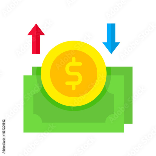 Cash Flow flat icon
