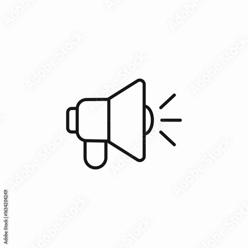 loudspeaker announcement broadcast icon sign vector