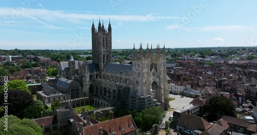 Wallpaper Mural Aerial View Of Canterbury Cathedral In Kent, England, United Kingdom. Torontodigital.ca