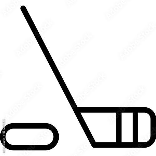 Hokey stick puck Icon
