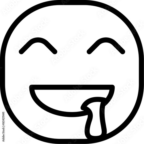 Face drooling Icon