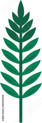 The vecteur of a vert feuille symbolizes the printemps and été nature with a floral conception of feuillage and a fleur that represents écologie and the environnement