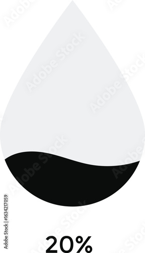 water drop level icon. Climate control meter too. Water droplet loading infographic set. Liquid level icons. Loading indicator. Liquid level icons
