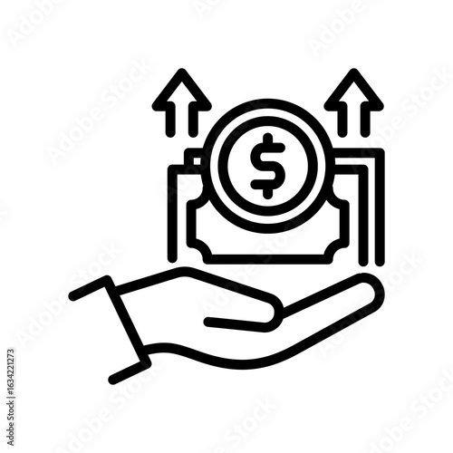 Expenses line icon