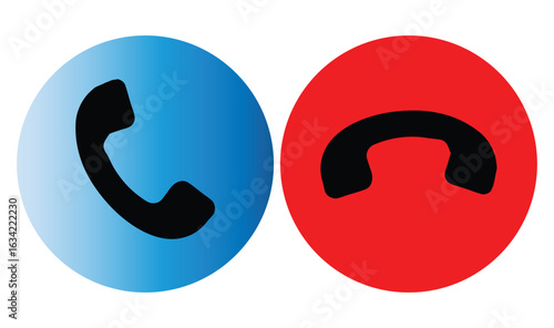 Photos Phone call answer and decline button icons