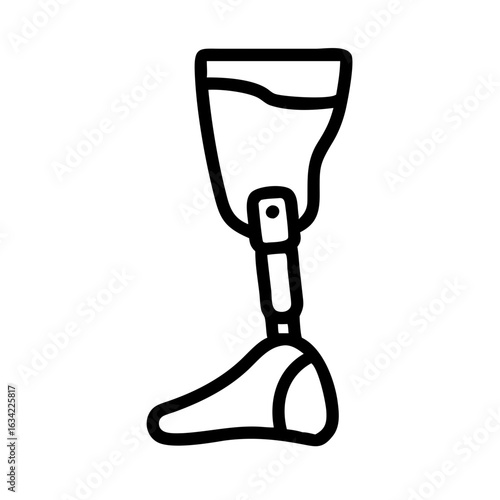 Prosthetic leg design showcasing modern technology and functionality for mobility enhancement