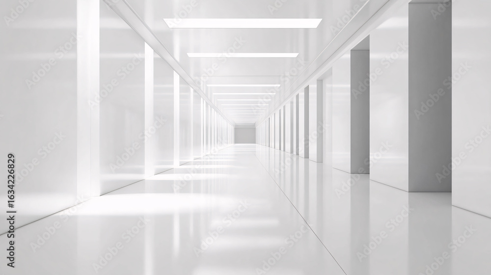Obraz premium 3d render of a corridor