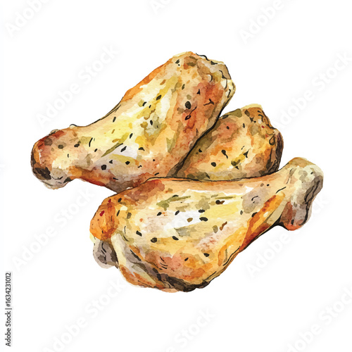 a cute caribbean jerk chicken wings