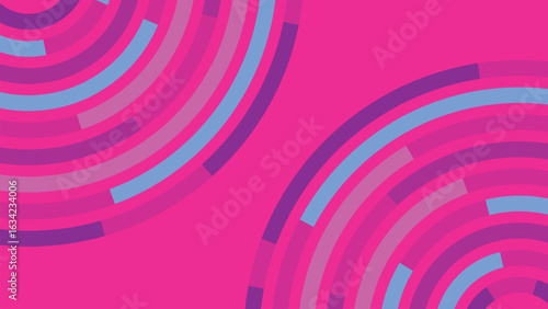 サークルの抽象的サイバーイメージ背景　夏色