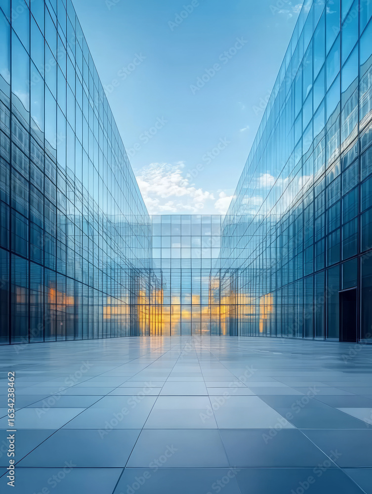 Fototapeta premium Modern urban building interior