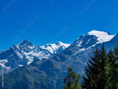les dôme de miage et l'aiguille de la bérangère en haute savoie, secteur les contamines montjoie