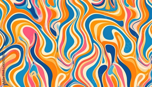 Wallpaper Mural Colorful Abstract Liquid Swirls Background Torontodigital.ca