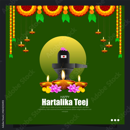 Hartalika Teej is a Hindu festival celebrated primarily by women in North India and Nepal, to seek marital bliss and the well-being of their husbands.