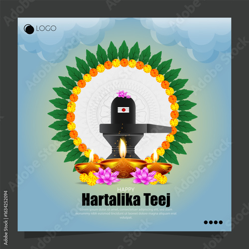 Hartalika Teej is a Hindu festival celebrated by women, primarily in North India and Nepal, to seek marital bliss and the well-being of their husbands.