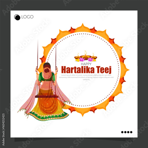 Hartalika Teej is a Hindu festival celebrated by women, primarily in North India and Nepal, to seek marital bliss and the well-being of their husbands.