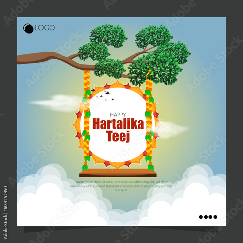 Hartalika Teej is a Hindu festival celebrated by women, primarily in North India and Nepal, to seek marital bliss and the well-being of their husbands.