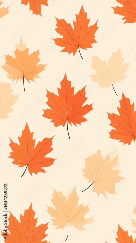 Fototapeta premium Maple leaves pattern plant leaf.