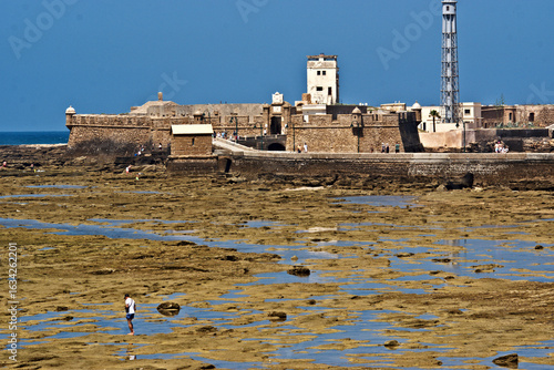 Wallpaper Mural La Caleta Beach in Cadiz. Summer morning Torontodigital.ca