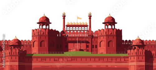 Red Fort, a historic fort complex located in Delhi, India. 