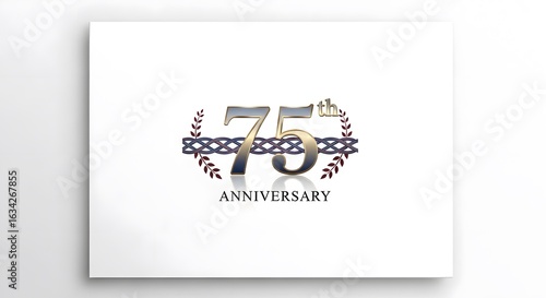 75th Anniversary Logo Graphic on White