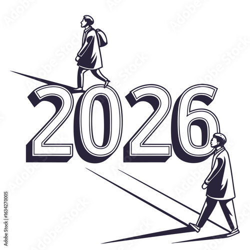 Figures ascend year twenty six number typography