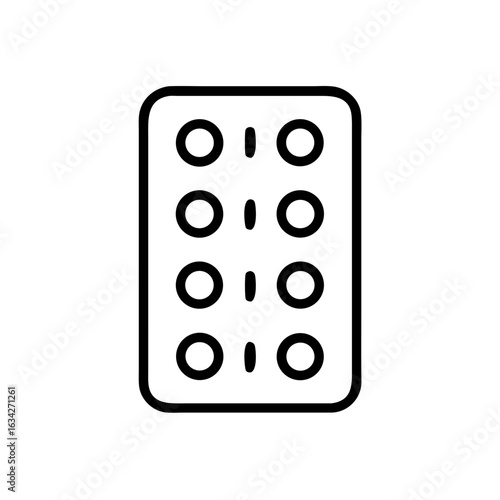 Pharmacy blister pack icon transparent background
