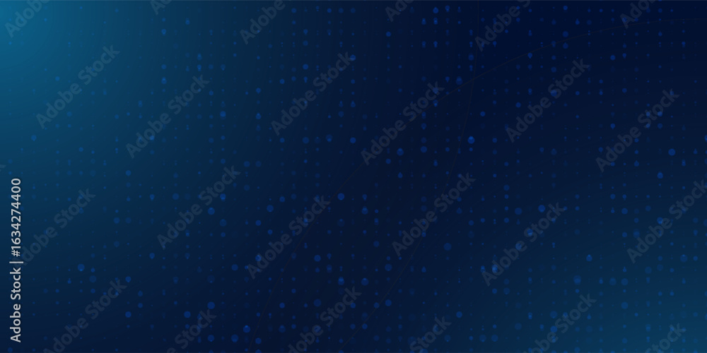 Fototapeta premium Dot white blue pattern screen led light gradient texture background. Abstract ai technology big data digital background. 3d rendering.