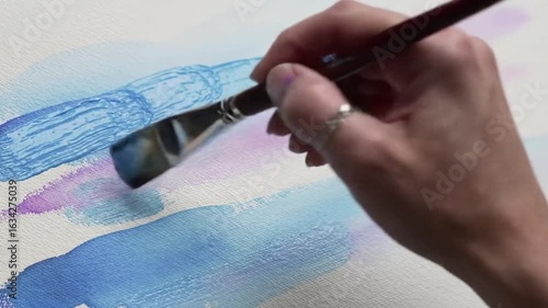 Artistic Watercolor Paintbrush Stroke