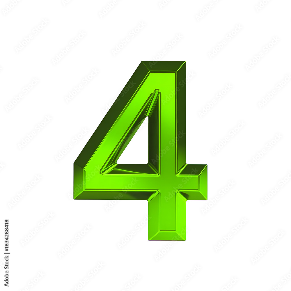 Obraz premium 3d golden number