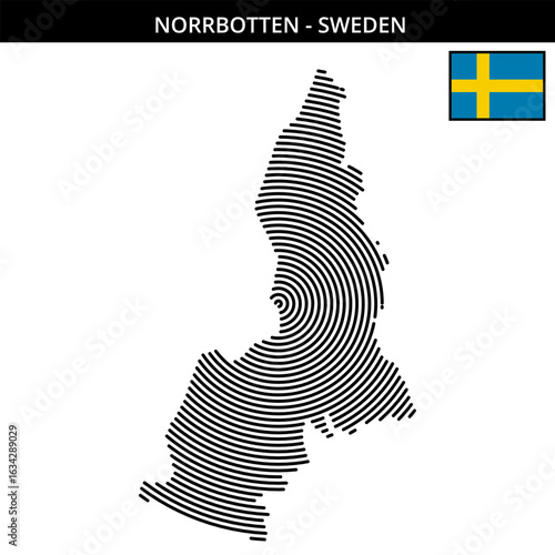 Norbotten Sweden  its unique map design
