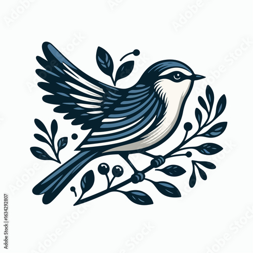 vector illustration of bird collor full