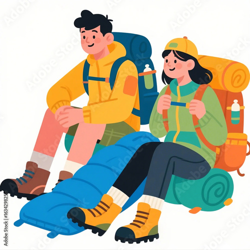 Backpacker Resting