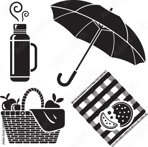 Picnic essentials ready for outdoor fun and relaxation