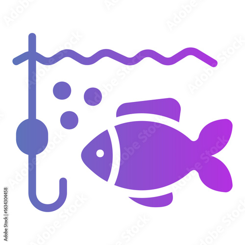 fishing Gradient icon