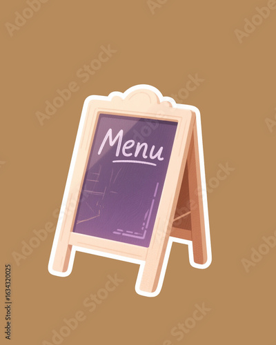 vector illustration of a restaurant menu